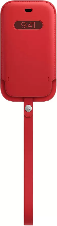 Чехол Apple Leather Sleeve with MagSafe для iPhone 12 mini (MHMR3ZE/A), красный