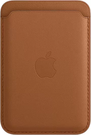 Чехол-бумажник Apple Leather Wallet with MagSafe Saddle Brown для iPhone 12/12 Pro (MHLT3ZE/A)