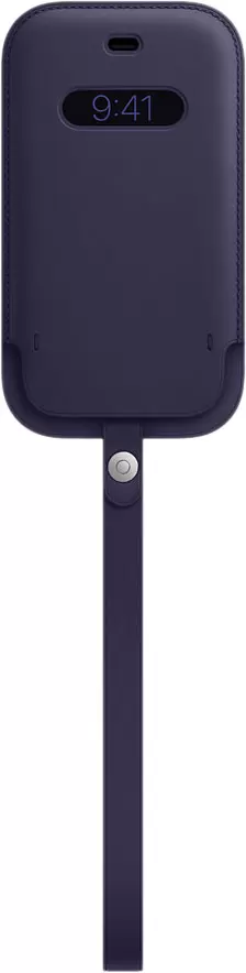 Чехол Apple Leather Sleeve with MagSafe для iPhone 12 mini (MK093ZE/A), темно-фиолетовый