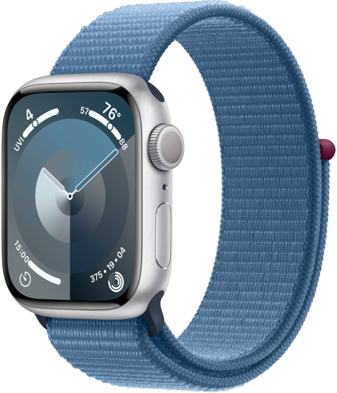 Часы Apple Watch Series 9, 41mm S/M серебристый
