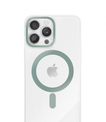 Чехол vlp Line Case with MagSafe для iPhone 14 ProMax, зеленый 2